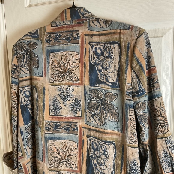 Vintage Patterned Women's Toni Garment Blazer size large - Picture 9 of 14